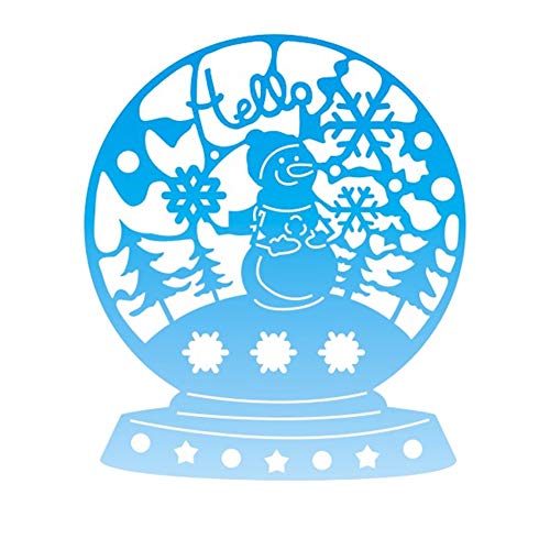 IADUMO Christmas Snowman Metal Cutting Dies Paper Card Making Die Cut Carbon Steel Embossing Stencils for Scrapbooking Album Art Craft Paper Gift Decorative Template(3.9 x 3.3 inch)