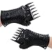 ELLECK Silicone BBQ/Cooking Gloves -Meat Shredder Claws -Kitchen Tongs -Silicone Brush Set, Silicone Heat Resistant Grilling BBQ, Oven, Grill, Baking, Cooking/Oven Gloves & Barbecue Claws (Black Set)