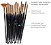 yohino Multi Purpose Paint Brush Set (14 Piece Set), Use for Acrylic, Oil, Watercolor