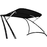 FASWORX Front Mounted Boat Bimini Top Mounts on Wakeboard Tower, 600D Bimini Top Canvas, Frame and Clamps. Fits 1.75&rdquo;, 2&rdquo; and 2. 25&rdquo; Single Tube Wake Towers - 60&rdquo; Wide Fabric