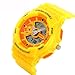 Fanmis Children Boys Girls Sporty Design Multifunctional Analog Digital Waterproof Wrist Watch Yellow