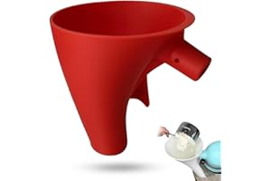 Flour Funnel Attachment for Stand Mixers, Compatible with Kitchen Aid Tilt-Head 4.5-5 Qt Models (KSM150), Anti-Splash Guided 