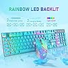 Wireless-Keyboard-Mouse-Combo-Rainbow-Backlit-24G-Rechargeable-Mechanical-Feel-104-Keys-Gaming-Keyboard-2400DPI-6-Buttons-Optical-Rainbow-LED-Gaming-Mouse-Free-Mouse-Pads-Compatible-with-PC Wireless Keyboard Mouse Combo Rainbow Backlit 2.4G Rechargeable Mechanical Feel 104 Keys Gaming Keyboard 2400DPI 6…