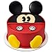 DecoSet® Disney Mickey Mouse Cake Topper, 7-Piece Topper Set with Ears, Eyes, Buttons and Shoes, Made of Food-Safe Plastic