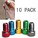 Partstock(TM) 10-Pack Multi-Color Aluminum alloy Converter Presta to Schrader Bicycle Bike Valve Adaptor Tube Pump Tools Air Compressor Adapter Tools.(Color send random)