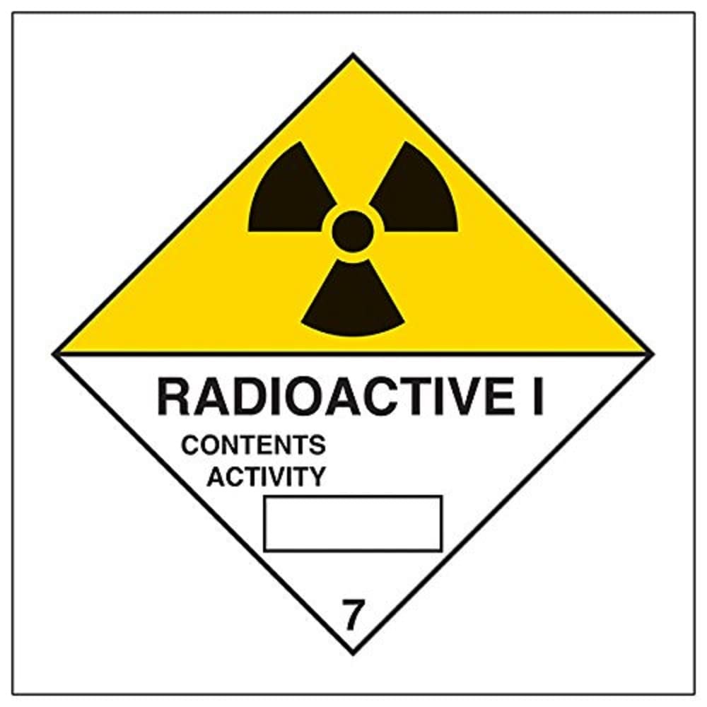 V Safety Hazard diamond – Radioactive I-200x200mm-Magnetic Safety Sign