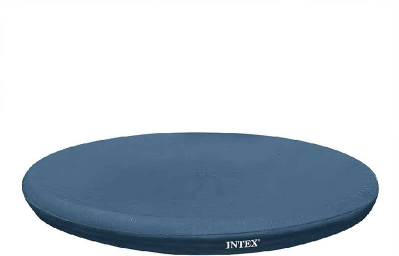 Intex 8-Ft Easy Set Pool Cover Blue 128020 Round Overhang 30 cm