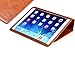 KAVAJ iPad Air leather case cover Hamburg for the Apple iPad Air cognac brown - genuine leather with stand-up feature 5 angle. Thin Smart Cover as premium accessory for the original Apple iPad Air