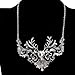 Vintage Jerollin Silver Tone Girl Lady Deer Head Pendant Necklace Birthday Jewelry Gift