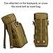 Huntvp Military Water Bottle Pouch Holder Tactical Kettle Gear Molle Pack Bag