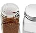 One Dozen 4-Ounce Glass Spice Jars with Shaker/Lift & Pour Inserts & Silver Labels & Silver Metal Lids (12-Pack); Square Bottles Perfect for Any Spice Rack