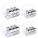 GlossyEnd Set of 4 - Two C and Two D Battery Storage Box, Battery Storage Case, Battery Holder Clear (C - D) primary