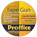 Premium Heavy Duty Tape Gun Dispenser - 2 Inch Industrial Blue Metal, Includes 6 Quality Tape Rolls, Ideal For Sealing Boxes Packaging and Moving - Bonus Instruction Sheet