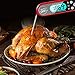 Instant Read Meat Thermometer Blusmart Waterproof Digital Food Thermometer with Backlight LCD & Calibration Ultra Fast Kitchen Thermometer for Candy, Outdoor Cooking, Baking Turkey, BBQ, Smoker