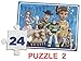 Disney Toy Story 4-3 Jigsaw Puzzles with Wooden Storage Box - Each 11 by 8 Inches