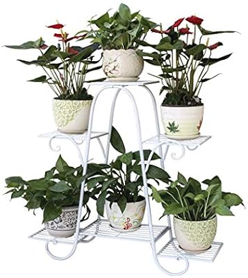 DaPeng Soporte de Flores, Hierro Forjado Macetero Estante Sala de ...