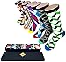 The Dapper Way New 2020 Designs - Gift Box Set Men's Fun and Colorful Designer Gift Set, 7 pairs included