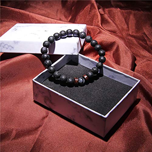 Men Bracelet Natural Moonstone Bead Tibetan Buddha Bracelet Chakra Lava Stone Diffuser Bracelets Men Jewelry Gift Drop (A)