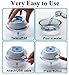 JZK Mini Portable Personal Cool Mist Air Humidifier with Night Light for Travel, Car, Baby, Desk, Throat, Nose 4 - 8 Hours