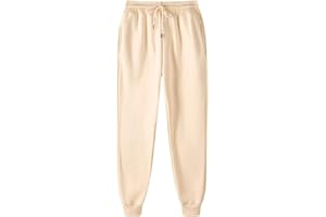 Bidobibo Baggy Sweatpants for Men Women Athletic Plus Size Elastic Waistband Joggers Trousers with Pockets