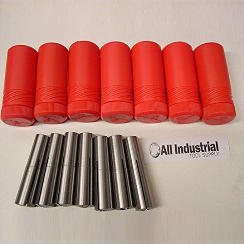 #2 Morse Taper Collet 7 Pc Set 1/8" - 1/2" 2MT MT2 3/16 1/4 3/8 Round Chuck