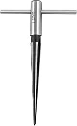 QWORK Tapered Reamer 1/8in to 1/2in 3mm-13mm Straight Flute T Handle view 2