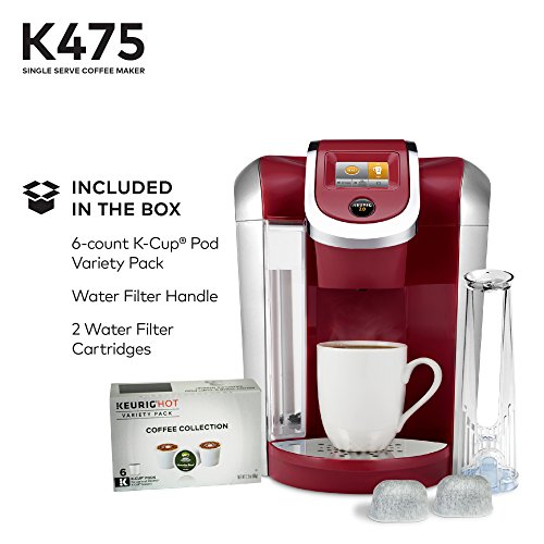 Keurig K475 Coffee Maker, Single Serve KCup Pod Coffee Brewer