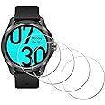 iDaPro Screen Protector for TicWatch Pro 5 Enduro/TicWatch Pro5 Smartwatch [4 Pack] Tempered Glass Anti-Scratch Bubble-Free Easy Installation