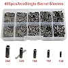 Shaddock-Fishing-50-400pcs-Single-Barrel-Crimping-Sleeves-Fishing-Wire-Leader-Crimps-100-Copper-Tube-Connector-Fishing-Tackle-Kit-Size-06-25mm