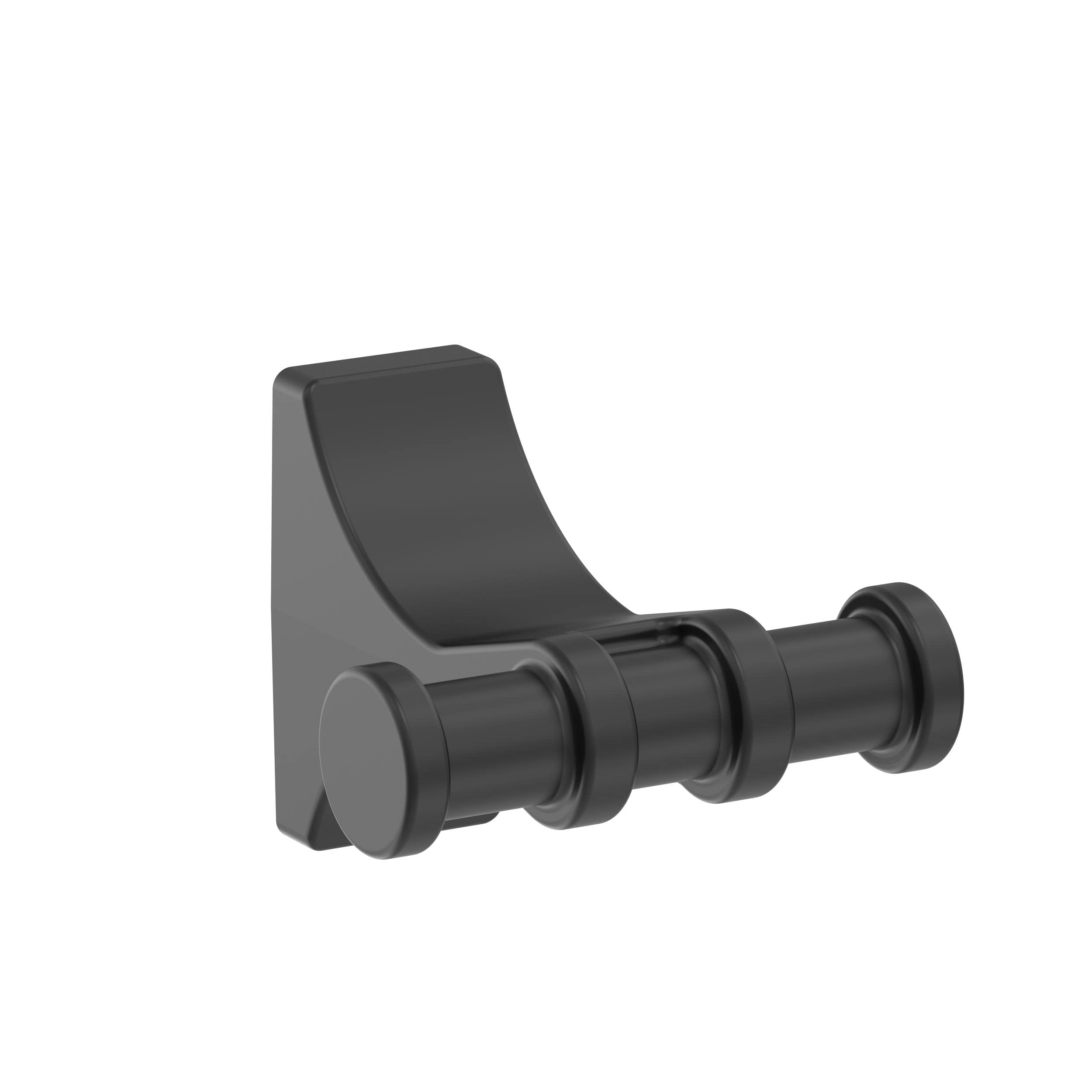 Amerock Davenport Matte Black Transitional Double Robe Hook