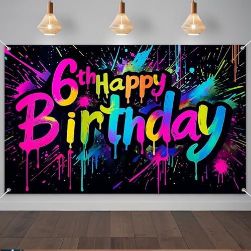 IVN 6th Happy Birthday Party Banner