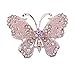 Tonsee Fashion Openwork Hollow Women Diamond Butterfly Brooch Corsage Jewelry