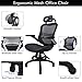High Back Ergonomic Adjustable Office Chair with Breathable Mesh, Weight Capacity Over 300Ibs Passed BIFMA, Adjustable Headrest, Backrest and Flip-up Armrests, Computer Chair, Executive Swivel Chair
