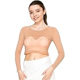 BAROBIRDIE Golf Cooling Innerwear Women UV Protection Base Layer Inner Top Shirt Long Sleeves Crew Neck