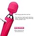 CNHIDEE Vibrator Massager Wand Handheld Magic Body Cellulite Foot Hand Neck Back Head Massage Mini Cordless Vibrating Portable Waterproof 10X Rechargeable Silicone Muscle Sport Recovery (Pink)