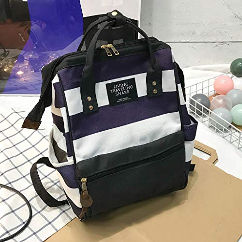 Farmerl Large Capacity Solid Color Waterproof Nylon Sport Backpack School Bag
