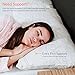 Modway Relax Shredded Memory Foam Pillow - Standard/Queen Size Extra Firm Pillow White