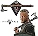 Collectible Vikings Battle Axe of Ragnar Lothbrok - TV Series - Limited Edition w/Certificate of Authenticity, Leather wrapped handle & Color box sleeve