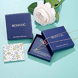 MONOOC Tiny S Letter Necklace, 14k Gold Plated