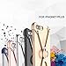 iPhone 7 Plus Case, Huluwa Anti-Scratch Metal Bumper Frame Case with 360 Degree Rotating Ring Kickstand, Silver