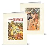 Vintage Cycling - 36 Note Cards for $9.99 with 12 Different Images Including Tan Envelopes
