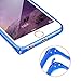 JUNCH IPhone6s/6 Case, Luxury Metal Aluminum Ultra-thin Mirror Case Lightweight Metal Bumper + Mirror Hard PC Back Protective Case for Apple iPhone 6/6s 4.7 Inch(blue)