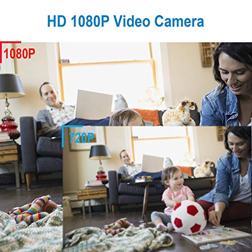 Mini Spy Camera Hidden Camera Conbrov HD33 1080P Indoor Home Security Camera Nanny Cam Built-in Battery Motion Detection Night Vision Home Office