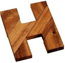 H Puzzle Wooden Brain Teaser
