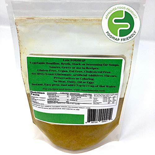 Casa De Sante Low Fodmap Vegetable Stock Powder No Onion No Garlic