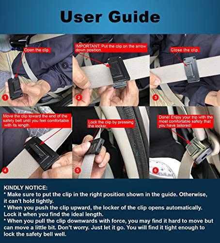 6 Adjuster+Seatbelt+Shoulder+Comfortable+Experience