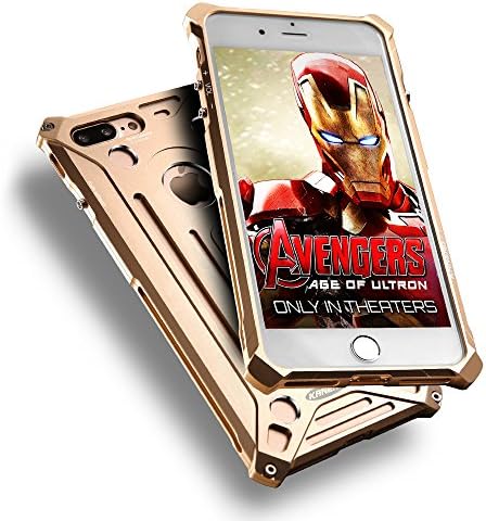 iPhone 7 Plus Bumper,iSmarTech CNC Aircraft Aluminum iPhone 7 Plus Bumper Case Cover + 1PC Tempered Glass Screen Protector,Anti-knock Shockproof Metal Frame Back Cover With Perfect Retail Package