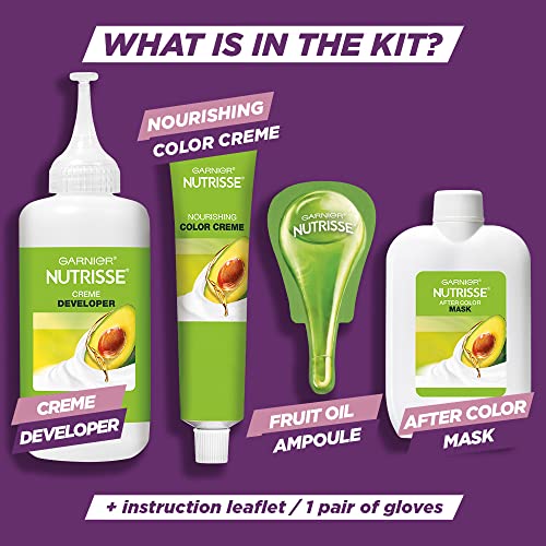 Garnier Hair Color Nutrisse Ultra Color Nourishing Creme, V2 Dark