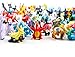 Santa Village Pokemon Action Figures (Random 24 Piece) with Pokemon Rubber Bracelets (12 Count) and 2 Random Stickers