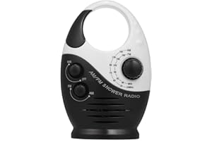 Senmubery AM/Shower Radio Bathroom Waterproof Radio Music Radio -in Speaker